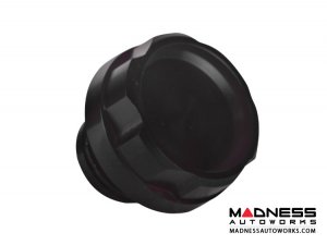 FIAT 500 Oil Cap - SILA Concepts - Black Anodized Billet 